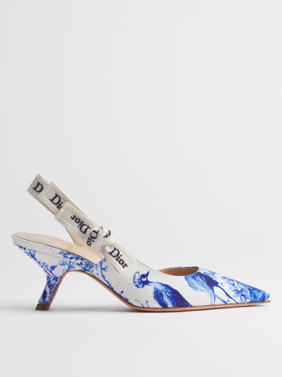 Dior Shoes - Dior J’Adior Slingback Pumps Blue Toile de Jouy Floral
